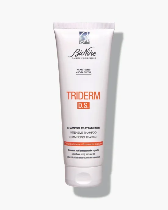 TRIDERM D.S. Sampon intensiv pentru dermatita seboreica - Ciclopiroxolamina + Caprilat de Propanediol  - tub 125 ml