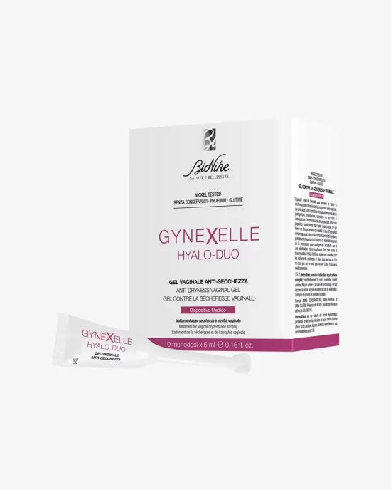 GYNEXELLE Hyalo-Duo Gel impotriva uscaciunii vaginale, 50 ml, 10 monodoze a 5 ml fiecare, unica folosinta, dispozitiv medical