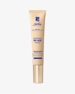 DEFENCE MY AGE GOLD crema uniformizanta nuantatoare cu SPF 15 tub cu dispenser 40 ml, promo