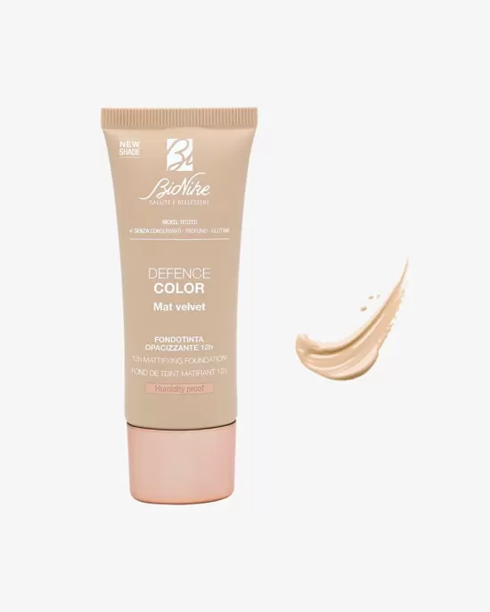 DEFENCE COLOR MAT VELVET 12h fond de ten matifiant 401 perle tub 30 ml Nuanta NOUA