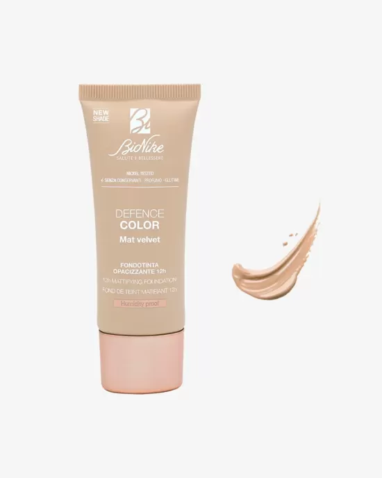 DEFENCE COLOR MAT VELVET 12h fond de ten matifiant 402 creme nue 30 ml Nuanta NOUA