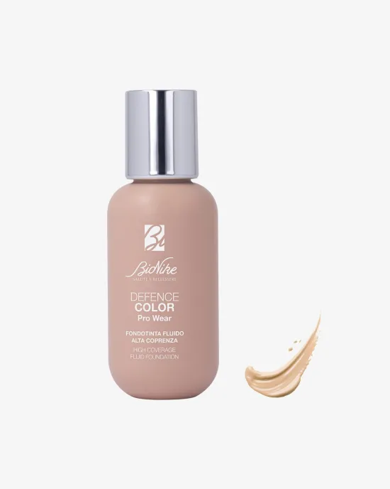 DEFENCE COLOR PRO WEAR Fond de ten fluid acoperire mare, 01 IVOIRE, tub 50 ml