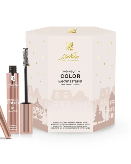 DEFENCE COLOR Set Mascara 3D si eyeliner Perfect Liner negru DEFENCE COLOR 