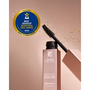 DEFENCE COLOR ABSOLUTE MASCARA mascara cu efect de volum 01 negru, flacon 8 ml