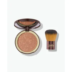 DEFENCE COLOR Bronze Kit Maxi Compact Bronzing + Kabuki Brush