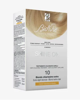 SHINE ON vopsea fara PPD pentru colorarea parului 10.0 extra light blonde