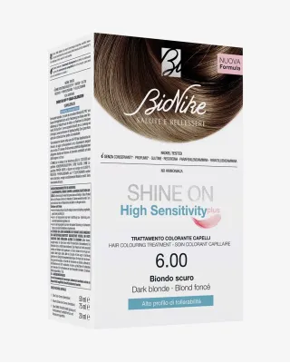 SHINE ON HS PLUS vopsea permanenta de par fara PPD, PPT culoare BIONDO SCURO 6.00 75 ml + 50 ml