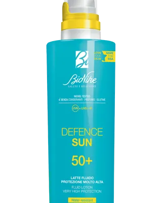 DEFENCE SUN 50+ Lotiune solara fluida cu protectie foarte inalta sticla 200 ml
