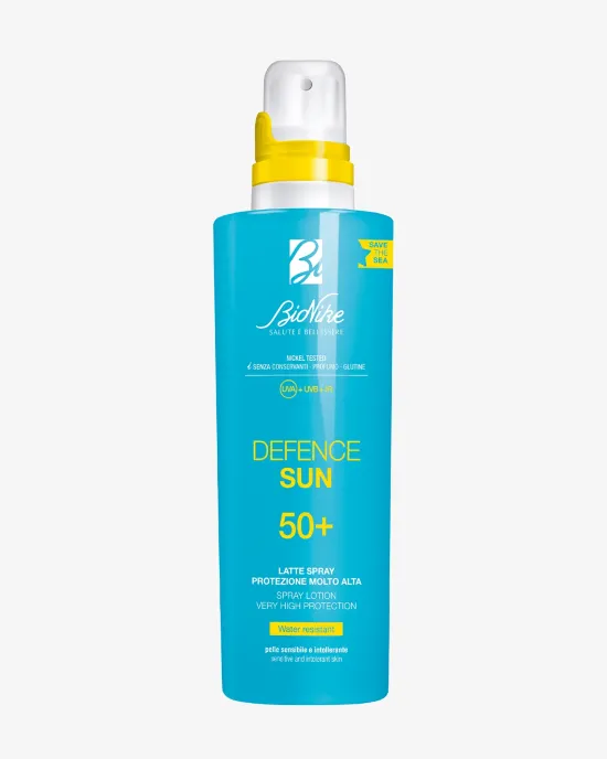 DEFENCE SUN 50+ Lotiune solara spray cu protectie foarte inalta sticla 200 ml